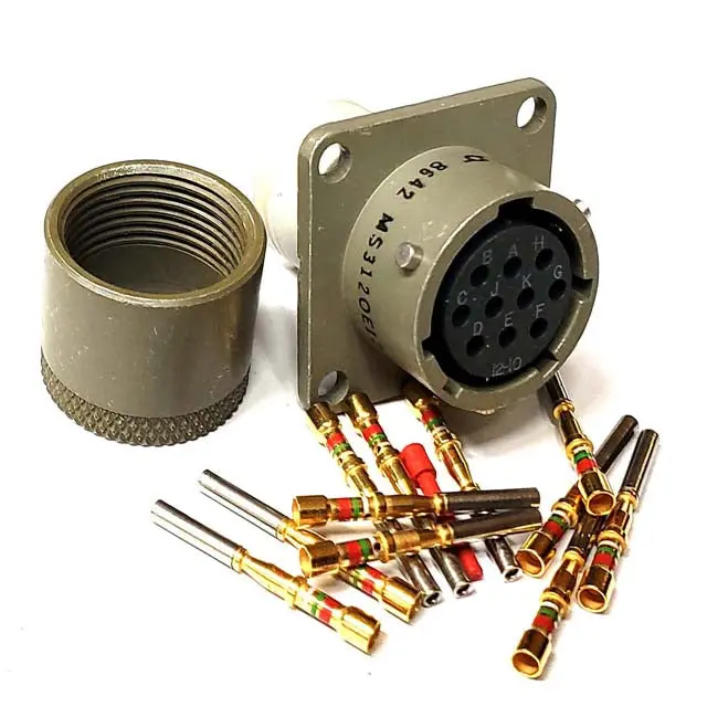 Ms3120e12-10S - Mil Spec Circular Jack 10S Chmt  7.5A/600V 1