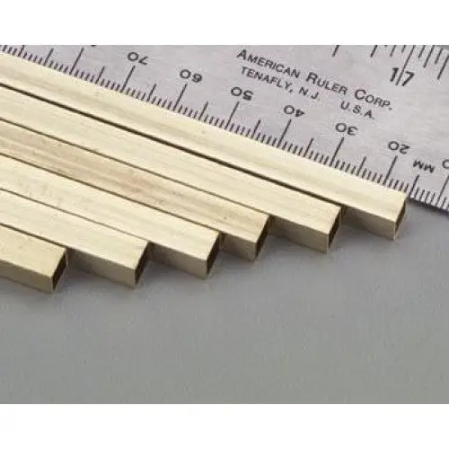 8153 - Square Brass Tube 3/16X3/16In Length:12In 1