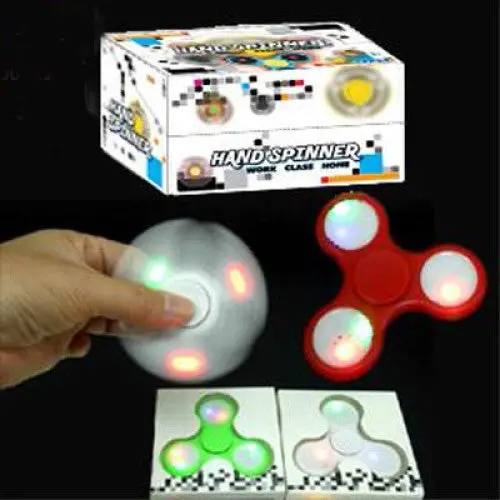 T4gi 566 - Spinner Hand Light Up Assorted Colors 1