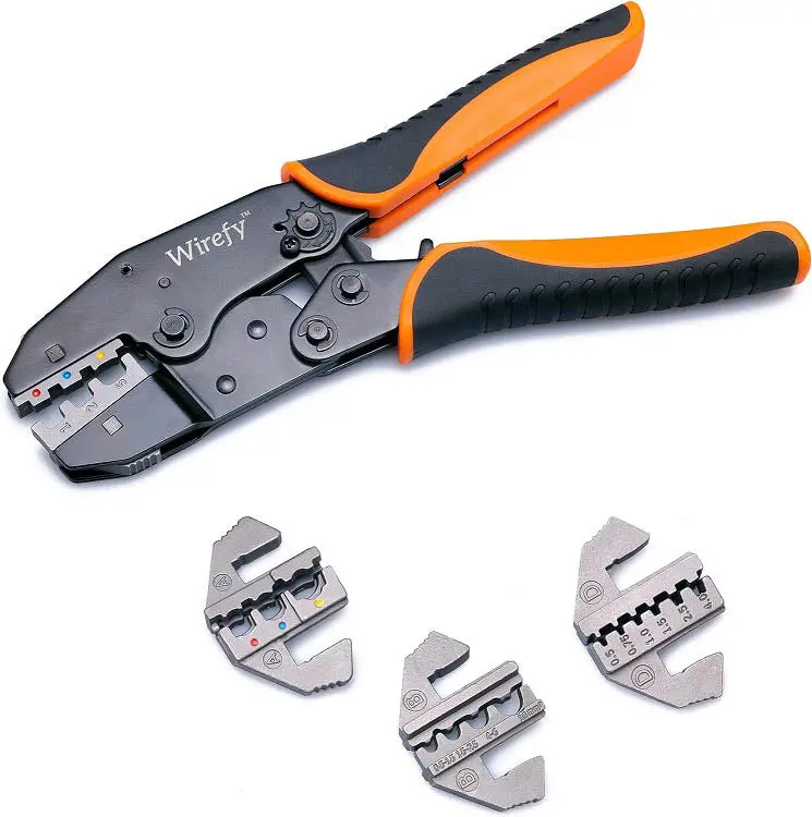 Crmp-Aa5bd - Crimper Ratchet 5Pcs Tool Kit Hst Nylon Non-Insulated Ferrule 1