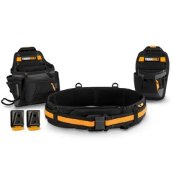 Tb-Ct-111-Cp - Handyman Tool Belt Set 3Pc With Clip On And Clip Off Belt 32-48 In 1