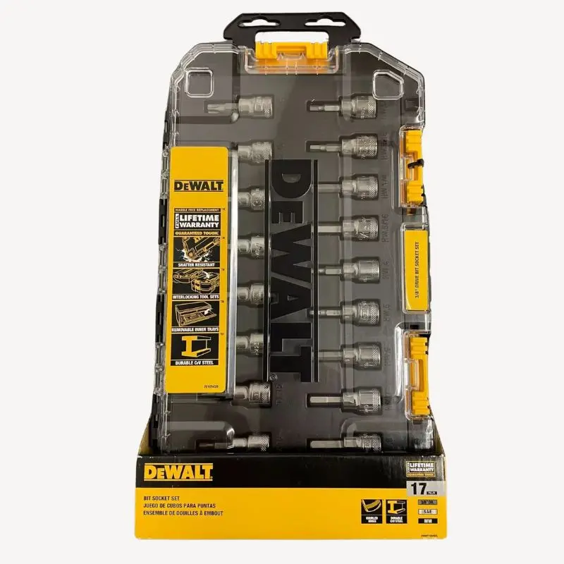 Dwmt73806cl - Drive Bit Socket Set With Case 17Pcs 3/8In Drive Bit 1