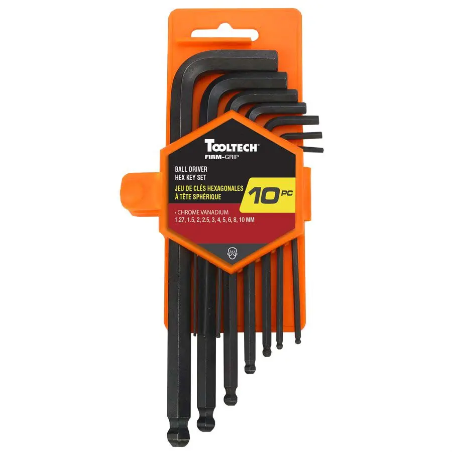 393102 - Hex Key Set Metric 10Pcs/Pkg Assorted Sizes 1
