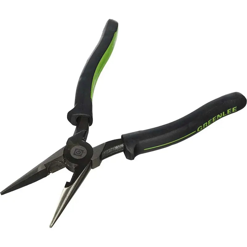0351-08Sm - Pliers Long Nose 8In With 12Awg Wire Stripper 1