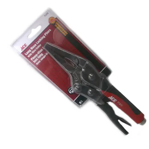 71315 - Pliers Long Nose Locking 9In With Wire Cutter 1