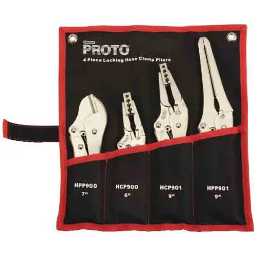 Jffhc4 - Pliers Locking Hose Clamp Set Assorted Size And Shape 4Pc/Set 1