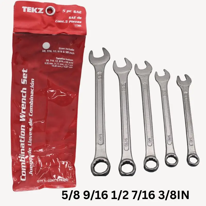 17384 - Wrench Combination Sae 5Pc/Set Assorted Sizes 1