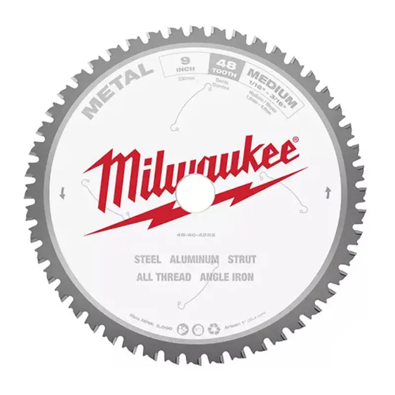 48-40-4255 - Saw Blade 9Inx48t 1In Arbor For Cutting Aluminum Steel 1