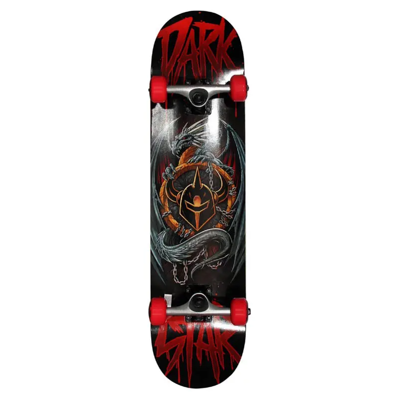Ds-60 - Skateboard Double Kicktail Abyss Red 31In 1