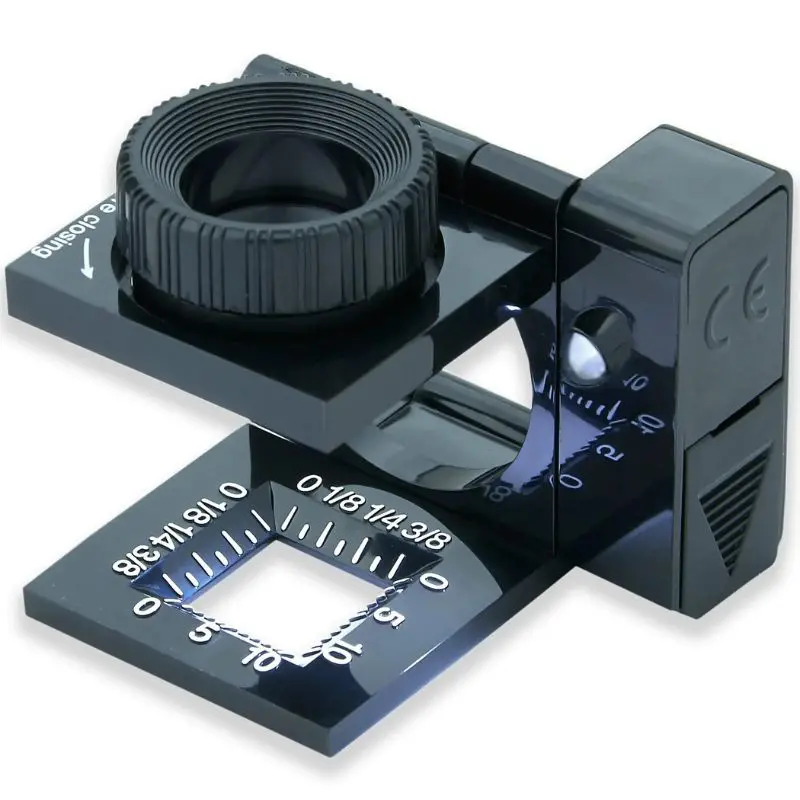 Lt-10 - Magnifier Foldable 11.5X 15Mm Focusing Lighted W/Case 1