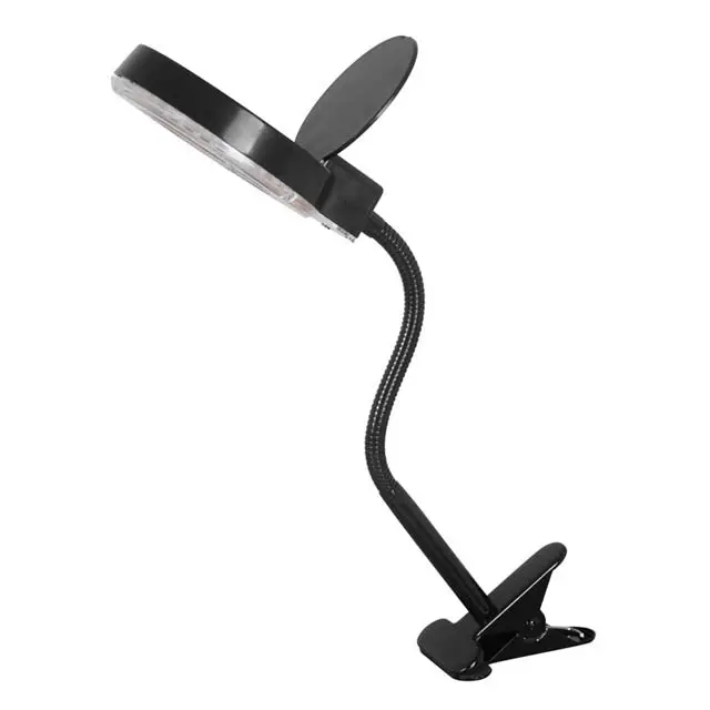 18906-005 - Magnifying Clip Led Lamp 3X Flexible Gooseneck Black 1