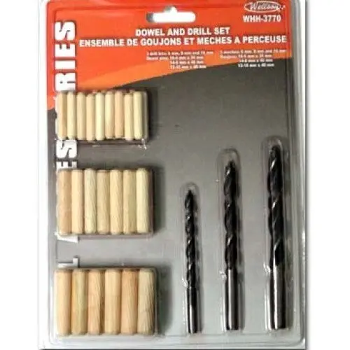 Whh-3770 - Drill Bit 3Pc/Set 6Mm/8Mm/10Mm Dowel Pins Assorted Sizes 1