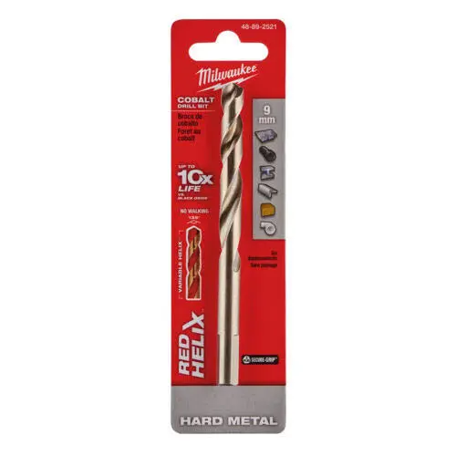 48-89-2521 - Drill Bit Metric Red Helix 9Mm Cobalt Hard Metal 1