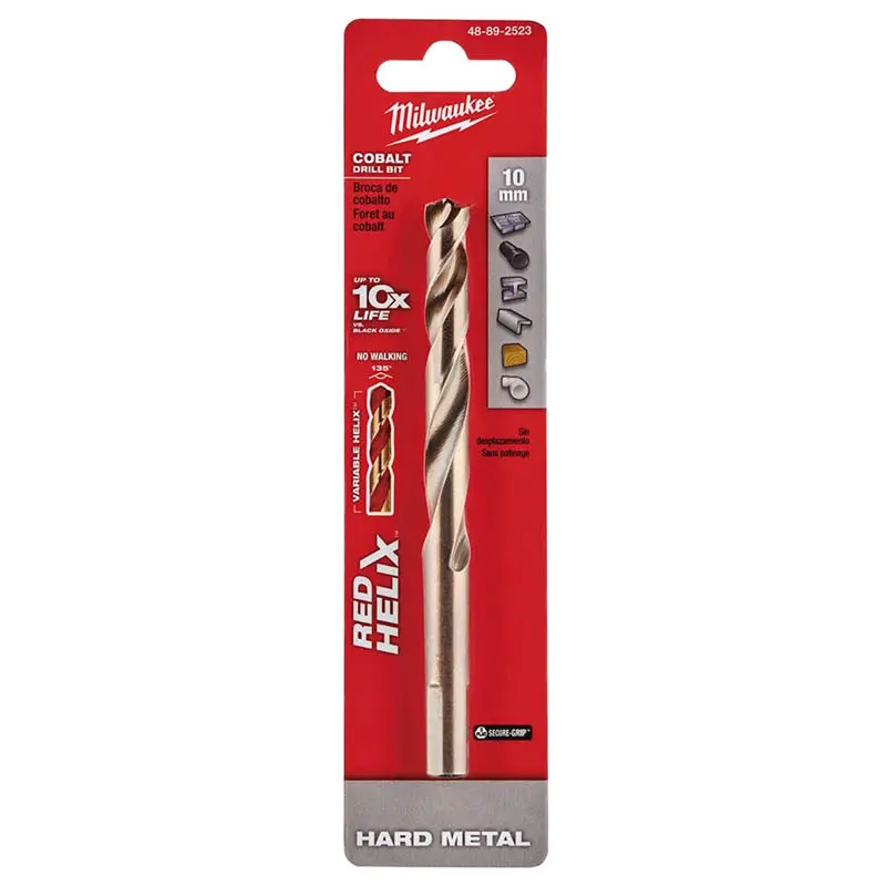 48-89-2523 - Drill Bit Metric 10Mm  Red Helix Cobalt  Hard Metal 1