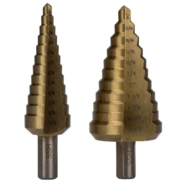 35322 - Step Drill Bit 2Pc Set 3/16-7/8 1/4-13/8In 1