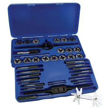Dt40m - Tap And Die Set Metric 40Pcs/Set Includes Tap Sizes 3Mm To 12Mm 1
