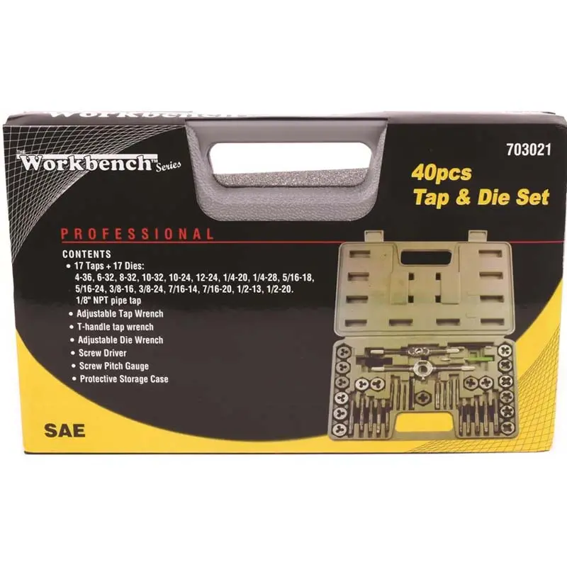 703021 - Tap And Die Set Sae 40Pcs/Set 17Taps And 17 Dies 2