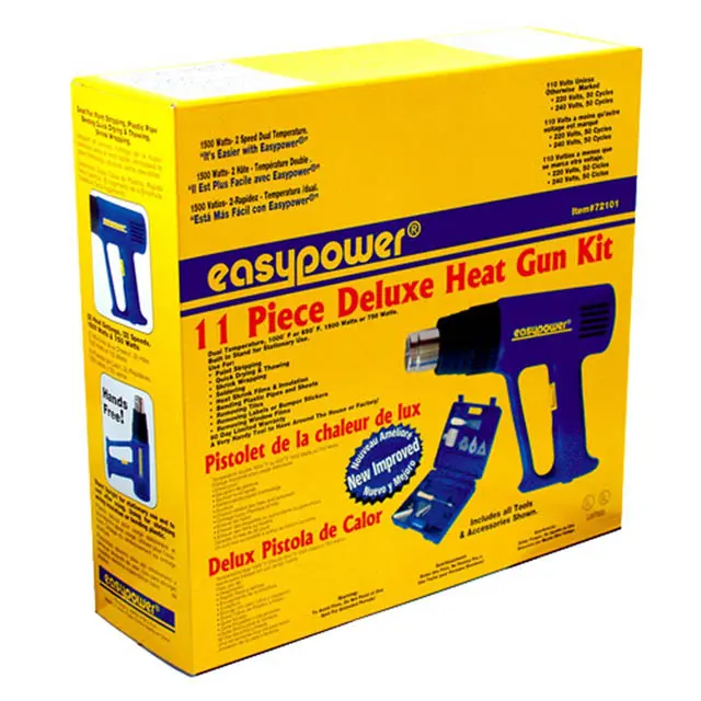 72101 - Heat Gun Kit 120V 750W/1500W 650F/1000F W/11Pcs Accessories 1
