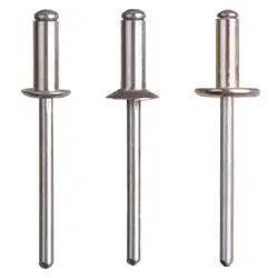 Kw 7691 - Rivets 100Pc/Set Assorted .5X.8Cm/.4X.6Cm/.3X.8Cm/.2X.6Cm 1