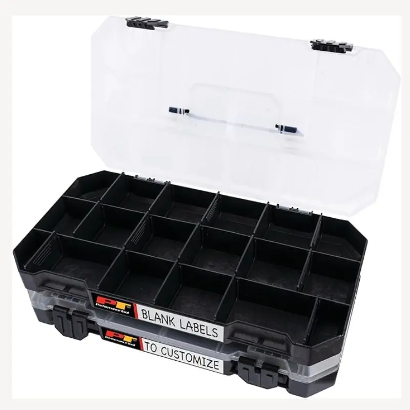 W5266-Sp - Storage Box 11.6X6.25X1.75In 2Pc Stackable 18Bins/Case Dividers (2 Pcs/Pkg) 1