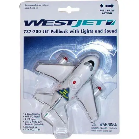Tt164 - Westjet Canada Pullback W/Light Sound 1