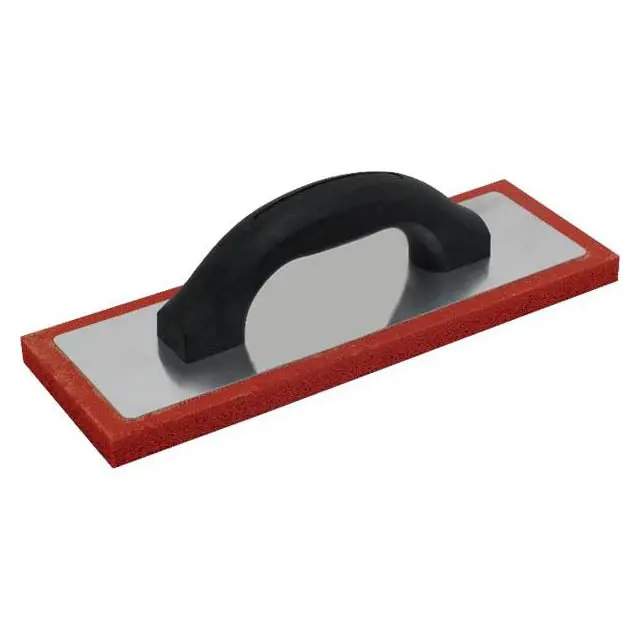 Ft8003 - Grouting Float Rect 9.5X4in Red Rubber 1