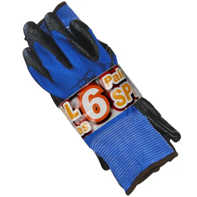 52226-Eld53 - Gloves Nitrile Small/Medium Blue For Cleaning And Gardening (6 Pcs/Pkg) 1