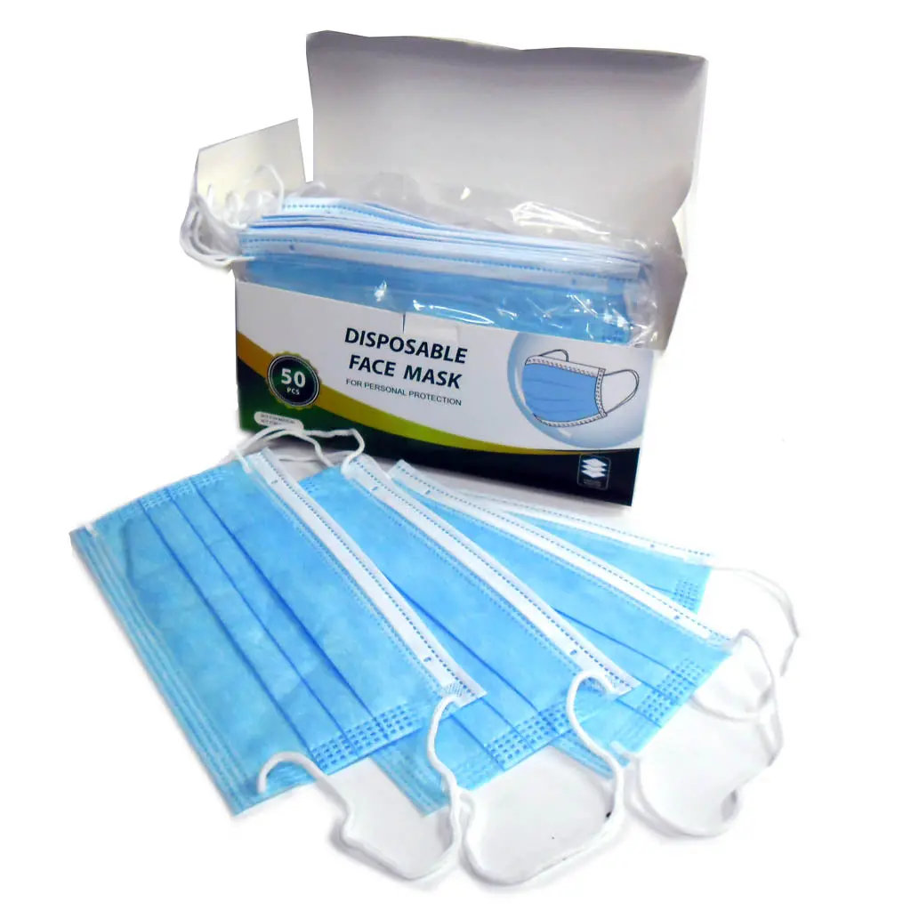 Face Mask 50 - Face Mask Disposable W/Ear Loop  (50 Pcs/Pkg) 1