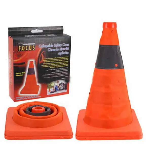 83697 - Safety Traffic Cone Collapsible Orange Extends Upto 12In 1