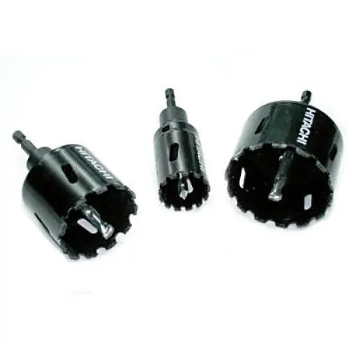 Tzz-67 - Hole Saw 1-1/4 2 And 2-1/2Inch Hex Drive Carbide Grit For Concrete 1