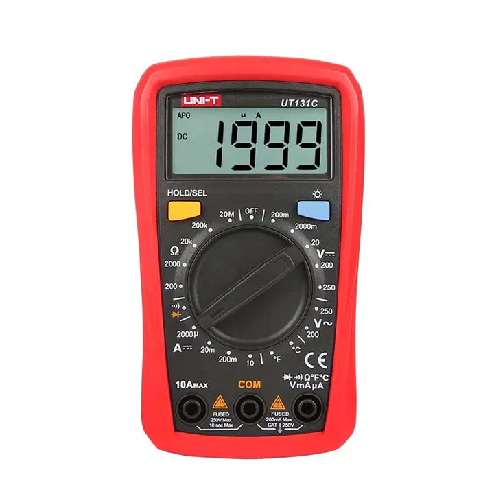 Ut131c - Multimeter Digital 10A Handheld Temp Hold Back 1