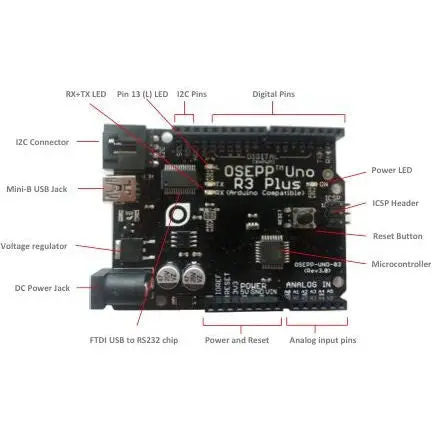 Ard-01 - Osepp 101 Basic Starter Kit W/Uno Board Compatible W/Arduino 2