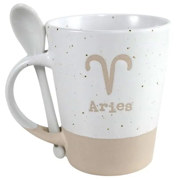 V24-230 - Aries Zodiac Mug W/Spoon 1
