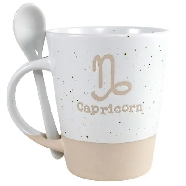 V24-240 - Capricorn Zodiac Mug W/Spoon 1