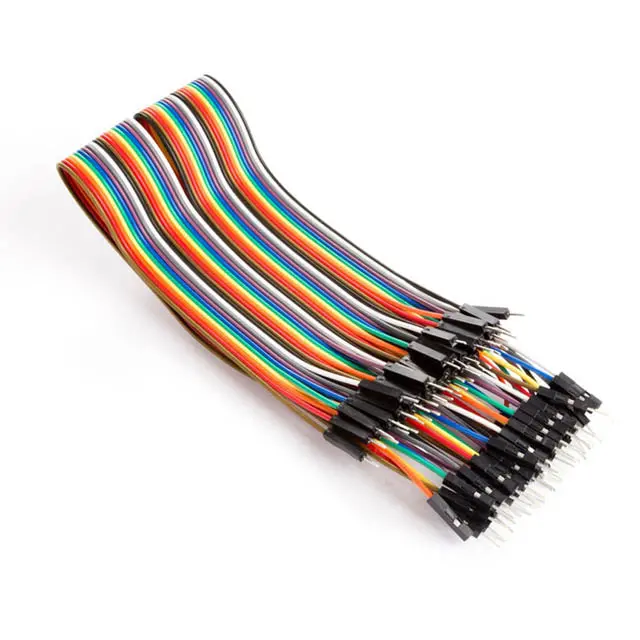 Vma413 - Jumper Wire Male/Male 40Pin 12In Flat Cable Colour 30Cm 22-26Awg 1