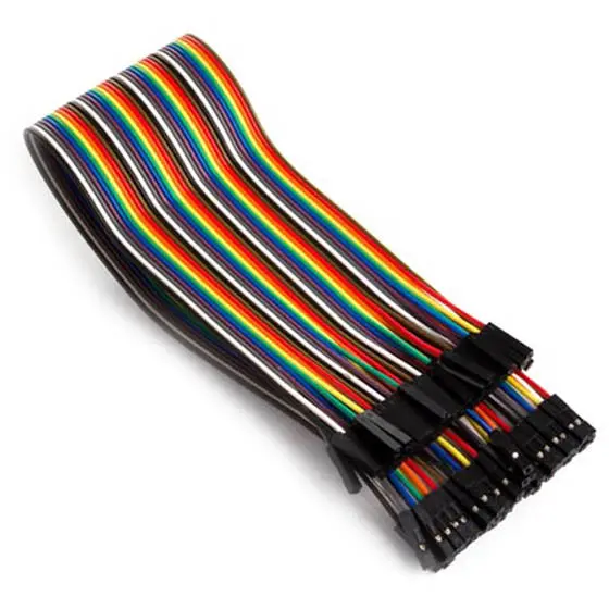 Wpa415 - Jumper Wire Fem/Fem 40Pins 12In Flat Cable Colour 3Cm 22-26Awg 1