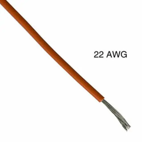 T1011-21-04 - Wire Stranded 22Awg 100Ft Orange Tc Pvc Ft1 300V 15C 1