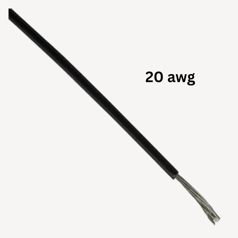 Wires-820010 - Wire Stranded 20Awg 40Ft Black 1