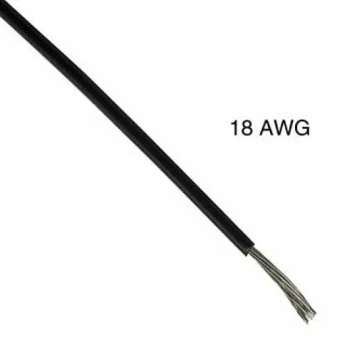 R45-10772-18-Bk - Wire Stranded 18Awg 2500Ft Black Tc 19 Strands 1