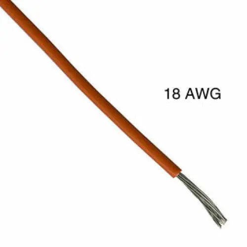 C7606-21 - Wire Stranded 18Awg 100Ft Orange Tc Pvc Ft1 300V 105C 1