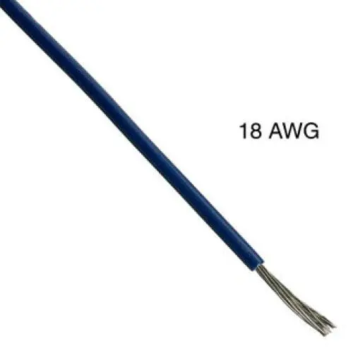 R545-19255-18-Bl - Wire Stranded 18Awg 5000Ft Blue Tc 300V 125C  For Indoor Use 1