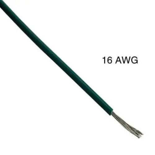 T1018-21-06 - Wire Stranded 16Awg 100Ft Green Tc Pvc Ft1 300V 105C 1