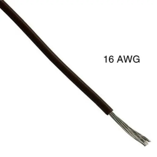 50166 - Wire Stranded 16Awg 30Ft Brown 100% Copper Pvc 12V Automotive 1