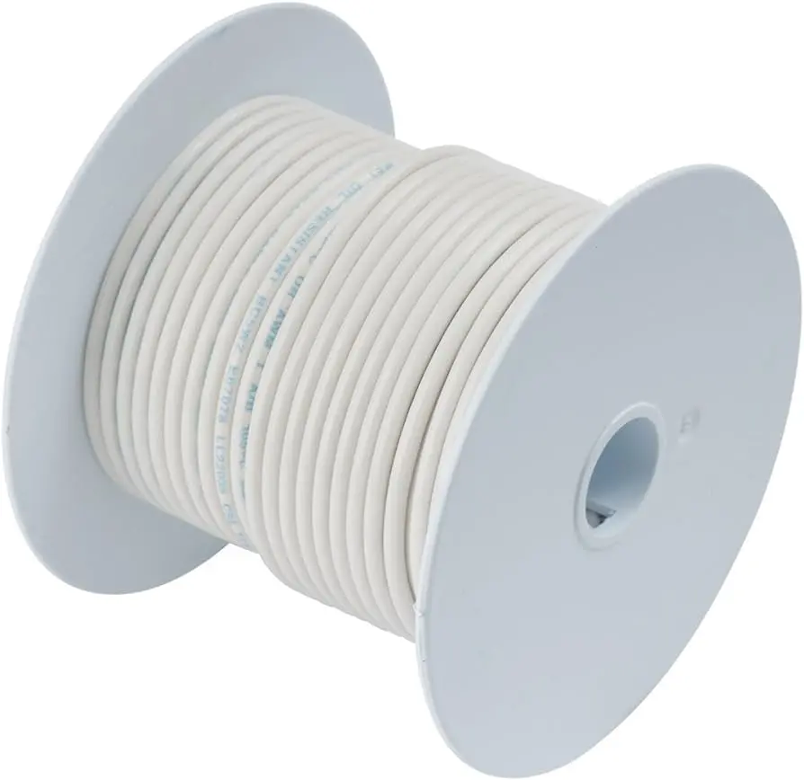 Amw-338 - Wire Stranded 18Awg 35Ft White Tc 1