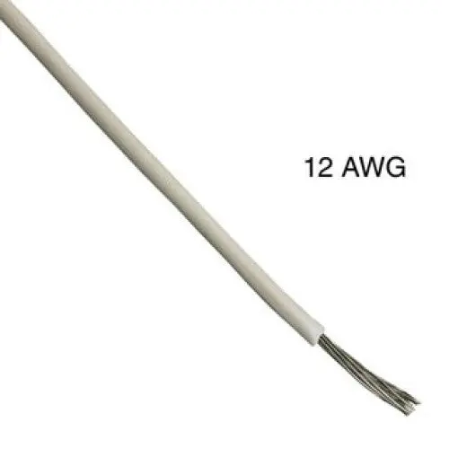 Wad-2605 - Wire Stranded 12Awg 100Ft White Tc Pvc Ft1 600V 105C 1