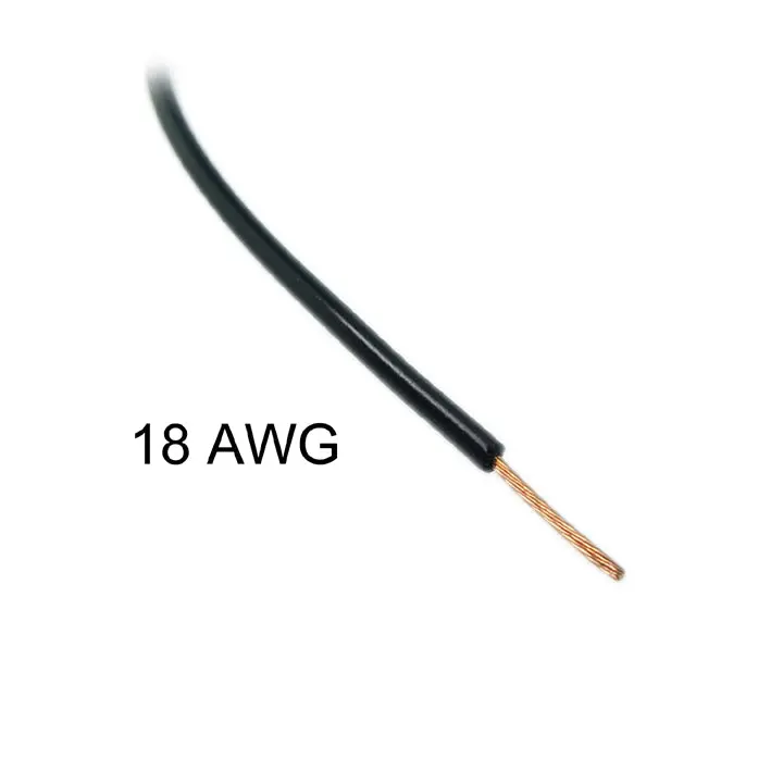52187 - Wire Automotive 18Awg 30M Black 12V Stranded 1