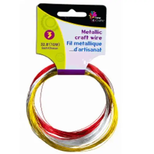 44024 - Steel Wire 32Ft Each 3Pcs/Pack Assorted Colors 1
