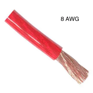 Rpr825 - Power Cable 8Awg Red 25Ft Copper Clad 1