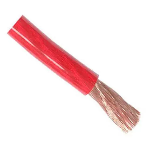 Pc1/0Rd100r-20Ft - Power Cable 1/0Awg Red 20Ft Pure Copper 1
