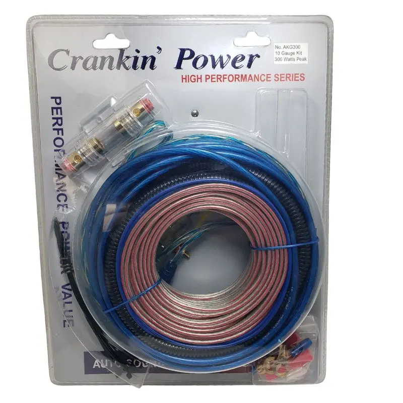 Akg300 - Car Audio Kit 10Awg 300W 17Ft Wiring Kit 1